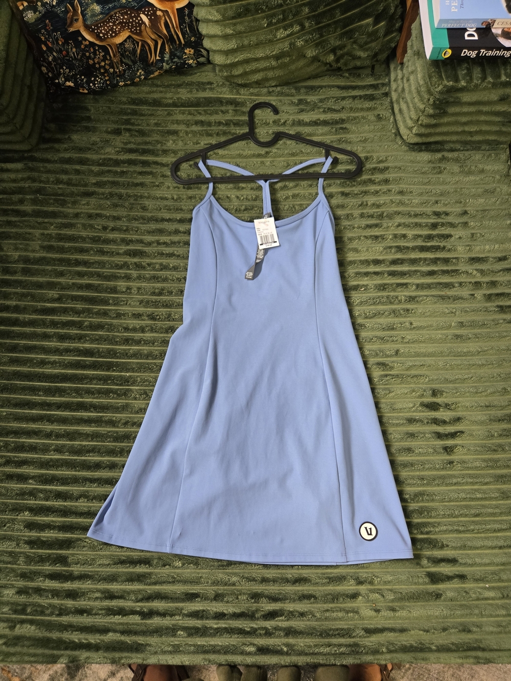 Vuori Periwinkle Blue Racerback Camisole Dress
